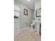 Charming bathroom with pedestal sink and decorative touches at 601 E 131St Ct, Thornton, CO 80241