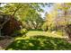 Beautiful backyard with mature trees at 3935 Pierson St, Wheat Ridge, CO 80033