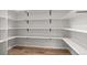 Organized pantry with extensive shelving, providing ample storage space at 515 Orion Ave, Erie, CO 80516