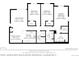 Floor plan featuring living room, dining room, kitchen, bedrooms, and baths at 15700 E Jamison Dr # 305, Englewood, CO 80112