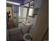 Bathroom with a shower/tub combo and updated vanity at 701 S Pecos St, Denver, CO 80223