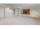 Basement with fireplace, and closet space, ideal for an extra living space or recreational area at 92 S Devinney St, Golden, CO 80401