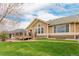 Well-maintained lawn and landscaping, providing an inviting outdoor space and scenic views at 8525 E 149Th Dr, Thornton, CO 80602