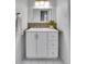 Elegant bathroom featuring a modern vanity, decorative mirror, and updated fixtures at 2700 S Holly St # 107, Denver, CO 80222