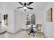 Bright dining area with a ceiling fan, a round table and natural light at 2700 S Holly St # 107, Denver, CO 80222