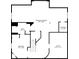 Basement floorplan featuring a recreation room, bedroom, utility room and bath with dimensions at 11093 Nome St, Commerce City, CO 80640
