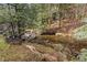 A small creek running through property surrounded by nature and boulders at 30264 Upper Bear Creek Rd, Evergreen, CO 80439