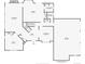 Detailed floor plan showing the layout of the main level, including kitchen, living room, and garage at 10393 Deerfield Rd, Franktown, CO 80116