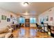 Finished basement with multiple workstations and seating area with bright, natural light at 3375 Starry Night Loop, Castle Rock, CO 80109