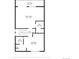 Upstairs floor plan showcasing Gathering room, balcony, bathroom, hall, and bedroom layout at 12655 W Bayaud Ave # 40, Lakewood, CO 80228