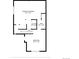 Floorplan of first floor featuring bedrooms, laundry room, and bathroom at 12655 W Bayaud Ave # 40, Lakewood, CO 80228