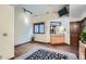 Bathroom featuring wood-look tile floors and a large vanity area at 1662 Gore Dr, Larkspur, CO 80118