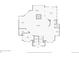Detailed first floor plan layout showcasing living spaces, kitchen, and entry at 1662 Gore Dr, Larkspur, CO 80118