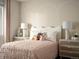 Charming bedroom with a pink bedspread, decorative pillows, and matching nightstands at 4090 Estrella St, Brighton, CO 80601