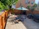 Fully fenced backyard with patio seating area and grill, perfect for entertaining at 1038 E 4Th Ave, Denver, CO 80218