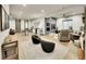 Large finished basement combining living, entertainment and exercise zones at 6736 S Flanders Ct, Aurora, CO 80016