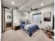 Cozy bedroom with modern decor, ensuite bathroom and window with natural light at 6736 S Flanders Ct, Aurora, CO 80016