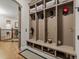 Mudroom entry area equipped with personal storage cubbies and shoe rack space at 731 Weston Rd, Larkspur, CO 80118