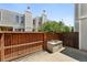 Fenced patio perfect for outdoor enjoyment at 1050 S Monaco Pkwy # 125, Denver, CO 80224
