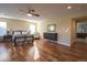 Inviting main bedroom with hardwood flooring, comfortable seating, and plenty of natural light at 2861 Eagle Cir, Erie, CO 80516