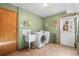 Laundry room with washer, dryer, utility sink and exterior access at 6148 W Pacific Cir, Lakewood, CO 80227