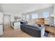 Bright, open concept living space with modern furnishings and lots of natural light at 1300 N Ogden St # 304, Denver, CO 80218