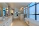Luxurious bathroom with soaking tub and walk-in shower at 1077 Canyon Blvd # 403, Boulder, CO 80302