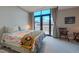 Comfortable bedroom with balcony access at 1077 Canyon Blvd # 403, Boulder, CO 80302