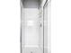 Modern shower with tile surround, glass doors, and sleek fixtures at 6103 S Millbrook Ct, Aurora, CO 80016