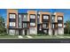 Modern townhome featuring a two-tone exterior with a private balcony and well-maintained landscaping at 815 Josephine Way, Superior, CO 80027