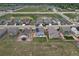 Aerial view showing the property's backyard, fencing, and its location within the community at 7414 Blue River Ave, Frederick, CO 80530