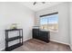 Simple bedroom with a large window and neutral decor at 9752 Dahlia Ln, Thornton, CO 80229