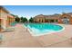 Community pool and lounge area featuring comfortable seating and a recreational space for residents at 5705 N Genoa Way # 308, Aurora, CO 80019