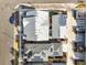 Aerial view of homes with solar panels on the roofs at 5074 Yosemite Ct # 1, Denver, CO 80238
