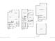 Floor plans showing floor one, floor two, basement, and detached garage with approximate dimensions at 5074 Yosemite Ct # 1, Denver, CO 80238