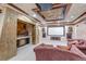 Home theater with Egyptian decor, a large screen, and comfortable seating, perfect for entertainment at 28 Indian Paintbrush Dr, Golden, CO 80401