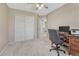 Neutral bedroom features a closet, carpet, and great natural light at 1655 Hermosa Dr, Highlands Ranch, CO 80126