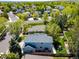 Overhead view of a home with a well-manicured lawn and fenced backyard at 10765 Fremont Dr, Parker, CO 80134