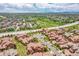 Extensive aerial view of a well-planned community offering green space, sidewalks and a convenient highway at 9538 Pendio Ct, Highlands Ranch, CO 80126