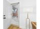 Front door view to entry with view to gated patio at 7205 S Gaylord St # G, Centennial, CO 80122