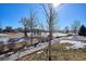 View of a yard with trees, grass, and a path at 10298 Tall Oaks Cir, Parker, CO 80134