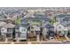 Aerial view of row of houses at 6777 Larsh Dr, Denver, CO 80221