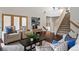 Spacious living room boasting hardwood floors, staircase, and stylish decor with natural light, offering comfort and elegance at 851 Racquet Ln, Boulder, CO 80303