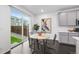 Bright dining area adjacent to the kitchen with sliding door to backyard at 452 S Norfolk Ct, Aurora, CO 80017
