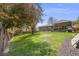 Spacious backyard with a large lawn, mature tree and plenty of space for outdoor activities at 13367 W Montana Pl, Lakewood, CO 80228