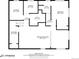 Floor plan for the basement, featuring a recreation room, bedroom, and storage spaces at 13367 W Montana Pl, Lakewood, CO 80228
