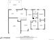 Detailed first-floor plan with kitchen, living room, bedrooms, and garage layout at 13367 W Montana Pl, Lakewood, CO 80228