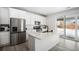 Modern kitchen with white cabinets, stainless steel appliances, and an island at 24281 E 40Th Ave, Aurora, CO 80019