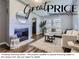 The cozy living room features a decorative fireplace, hardwood floors, and natural light at 1388 Kenton, Aurora, CO 80010