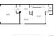 Floor plan featuring garage, hall, kitchen, pantry, dining area, living room, bath, and foyer at 1073 W Powers Ave, Littleton, CO 80120